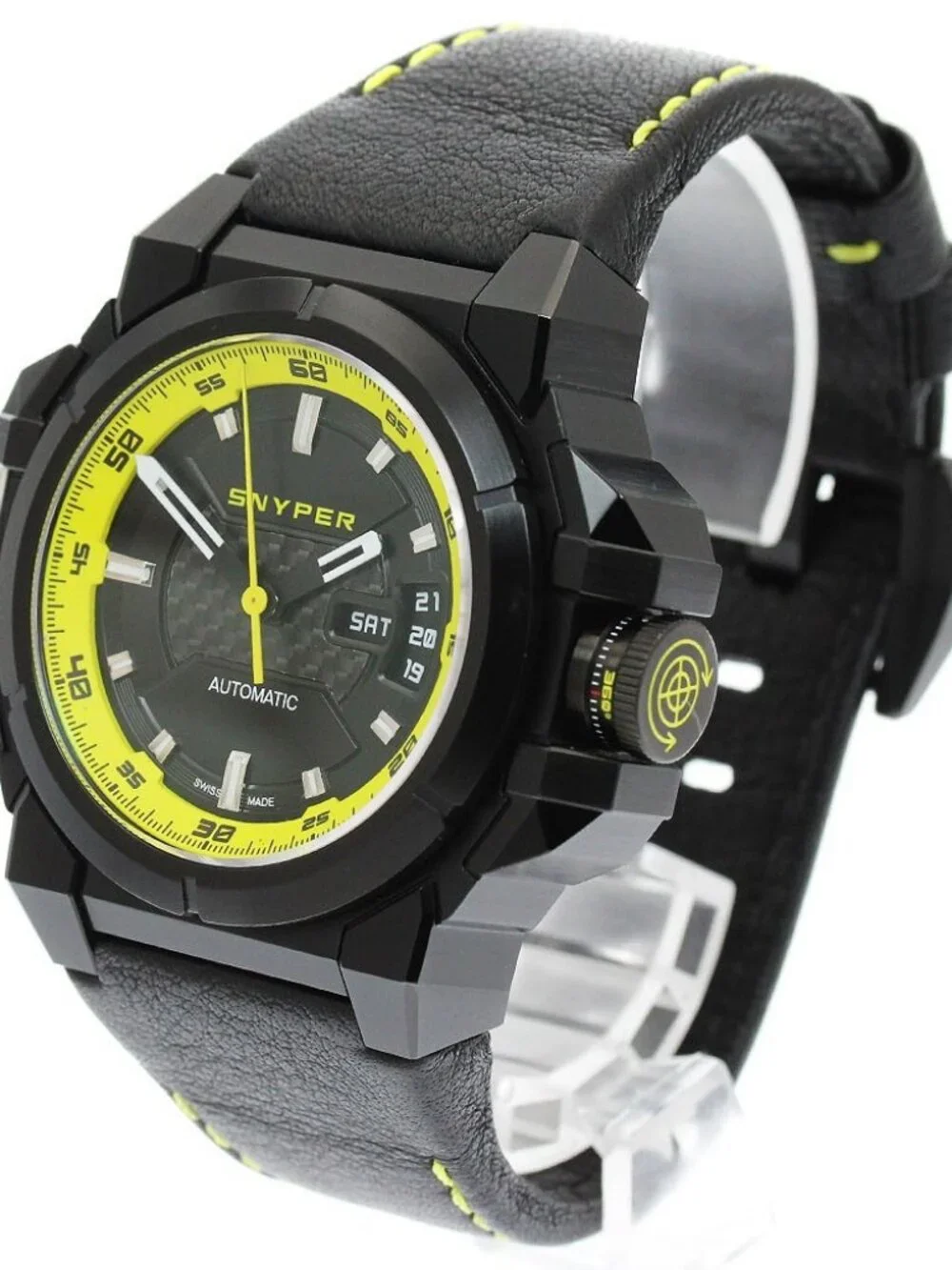 SNYPER Sniper 2 Yellow Edition 20.260.OL black Dial Automatic Men's Watch_962226
